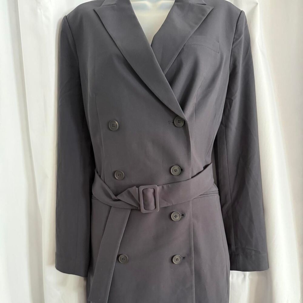 M.M. Lafleur - Grey Tailored Long Sleeve Mini Dress